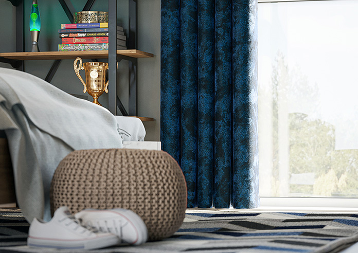 Cyrus Crushed Velvet, Royal Blue - Made to Measure Curtains - Image 5